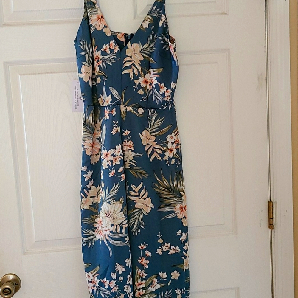 Floral silk romper